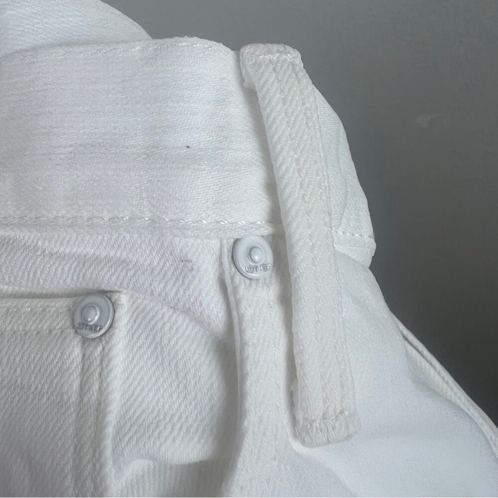 MOTHER MR | NEW Tooth & Nail The Neat White Jeans Straight Leg Neutral Summer 36 - Picture 9 of 13